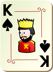 Ornamental King Of Spades Clip Art